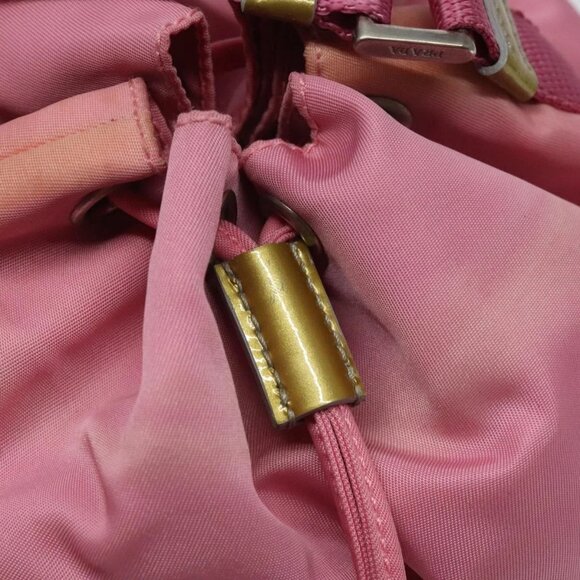 PRADA Hand Bag Nylon Pink Silver Auth ar13470 - Picture 10 of 14